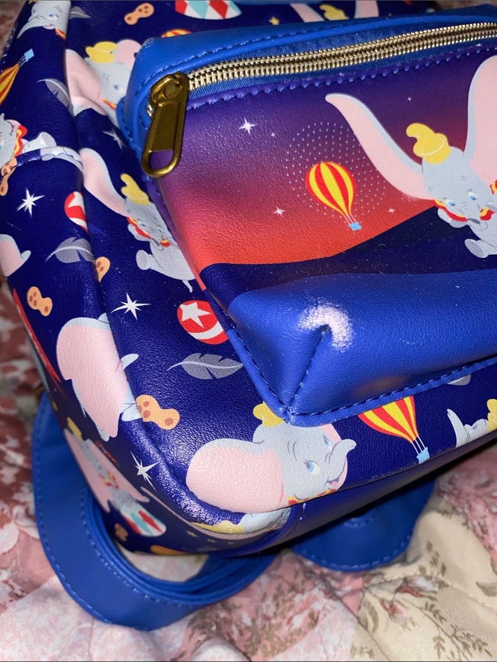 Disney x Loungefly Dumbo Navy Mini Backpack - Picture 4 of 10